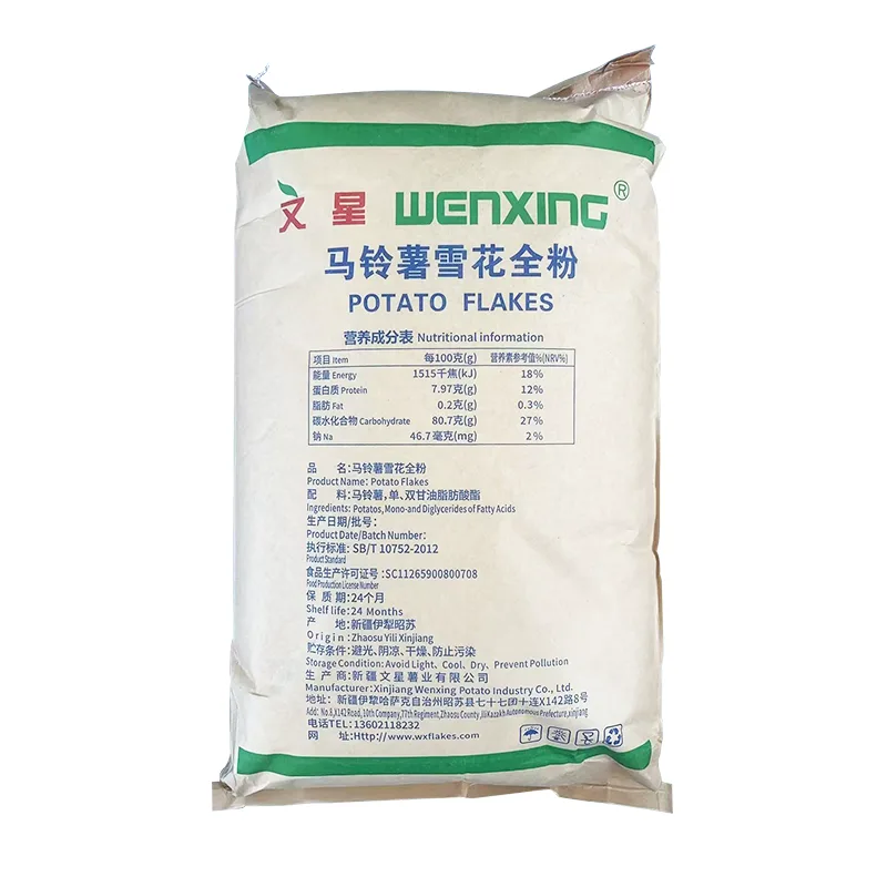 Barra De Cereal Patata Copo De Nieve En Polvo Entero