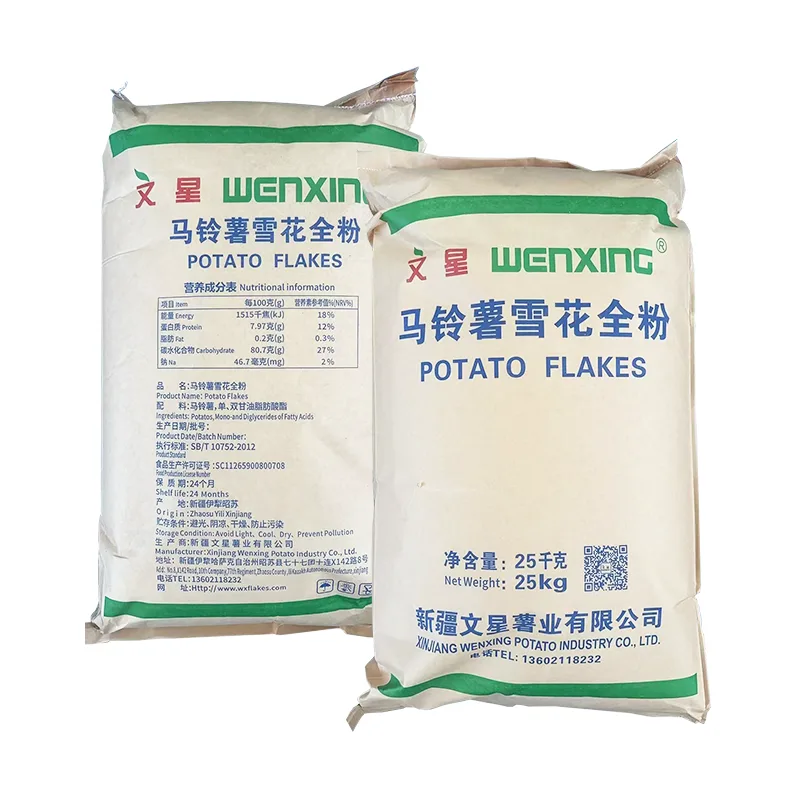 Hojuelas de papa deshidratadas con base de olla caliente